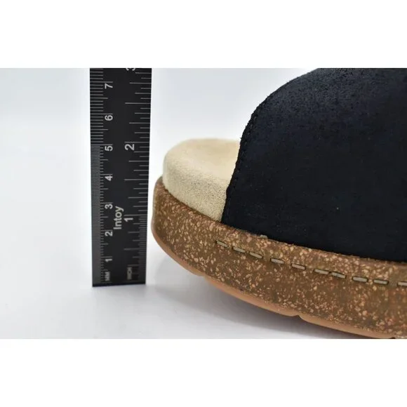 Dansko Womens Size EU 38 Bridget Black Burnished Suede Comfort Slides Sandals - Picture 10 of 14